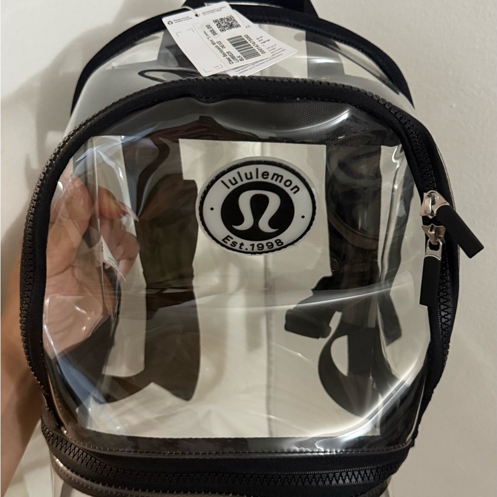 Lululemon Athletica Clear Black Backpack NWT